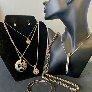 Avenue Silver Tone and Gold Tone Necklace Collection, Bangles & Earrings